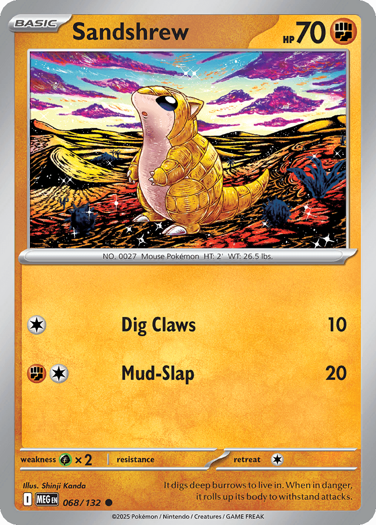 Sandshrew Mega Evolution card