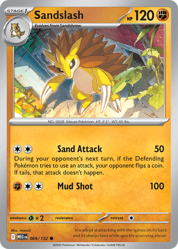 Sandslash Mega Evolution card