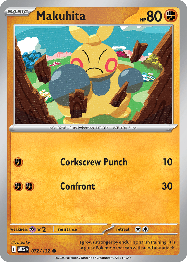 Makuhita Mega Evolution card