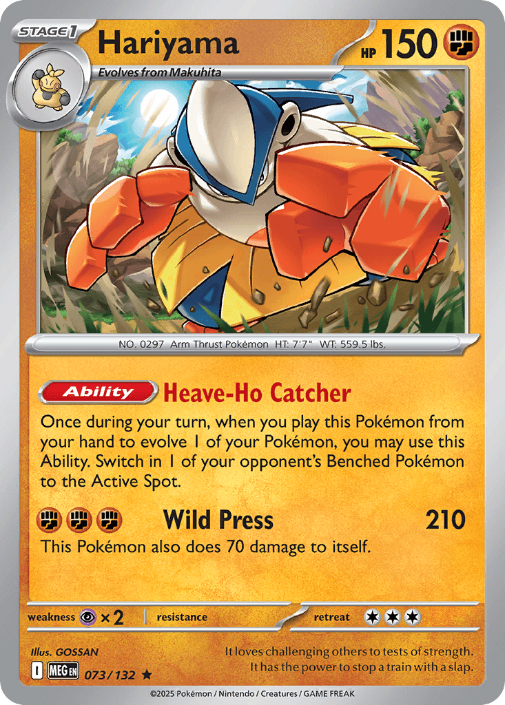 Hariyama Mega Evolution card