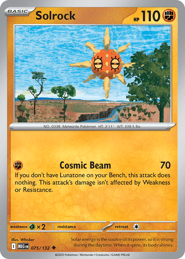 Solrock 寶可夢 card
