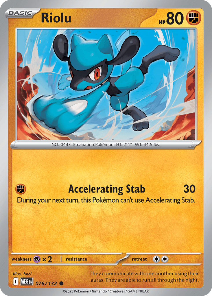 Riolu Mega Evolution card