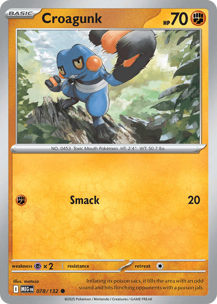 Croagunk Mega Evolution card