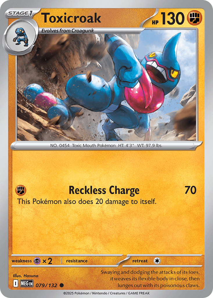 Toxicroak Mega Evolution card