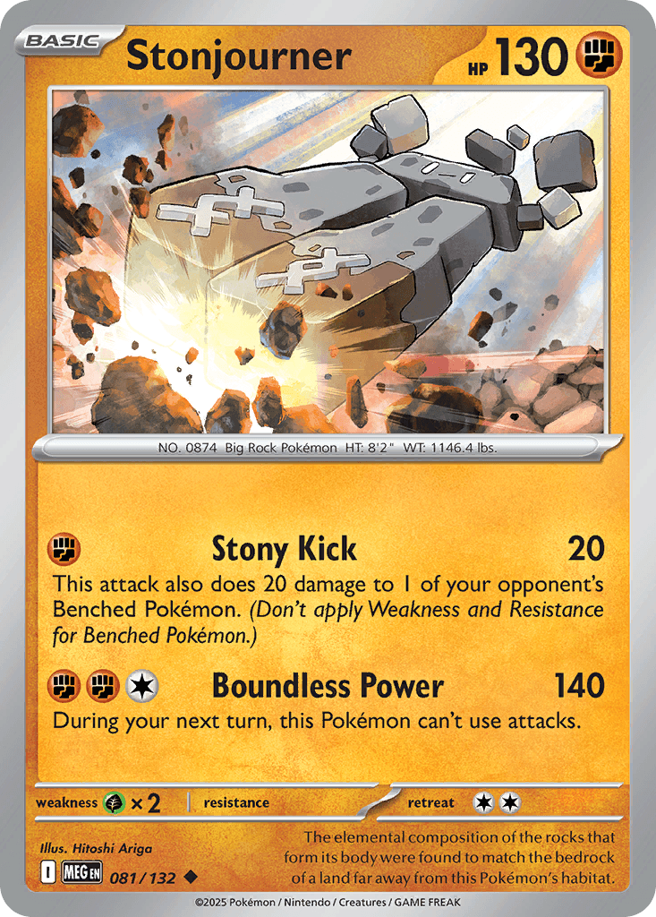 Stonjourner Mega Evolution card