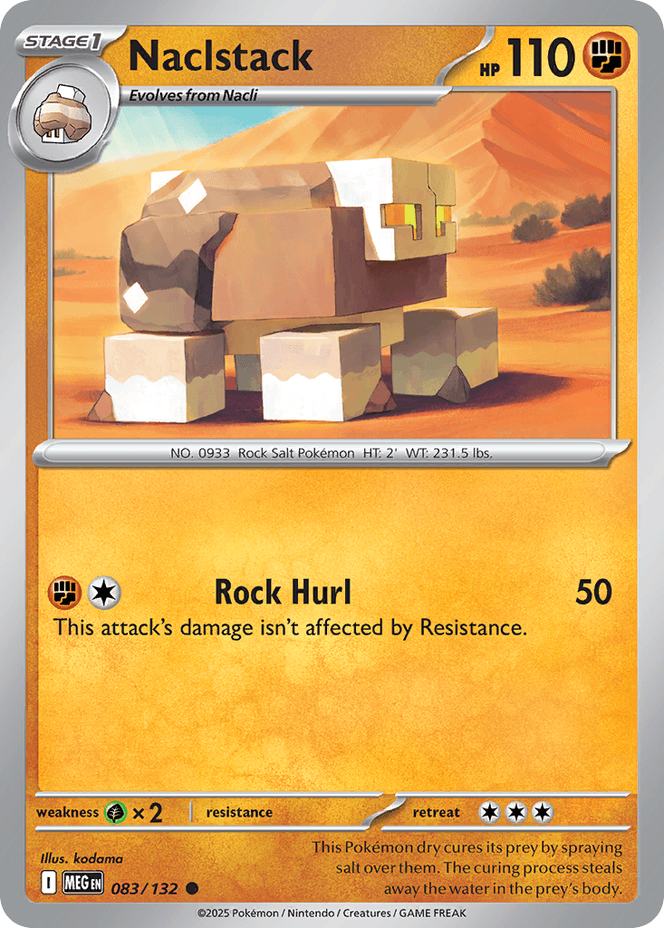 Naclstack Mega Evolution card