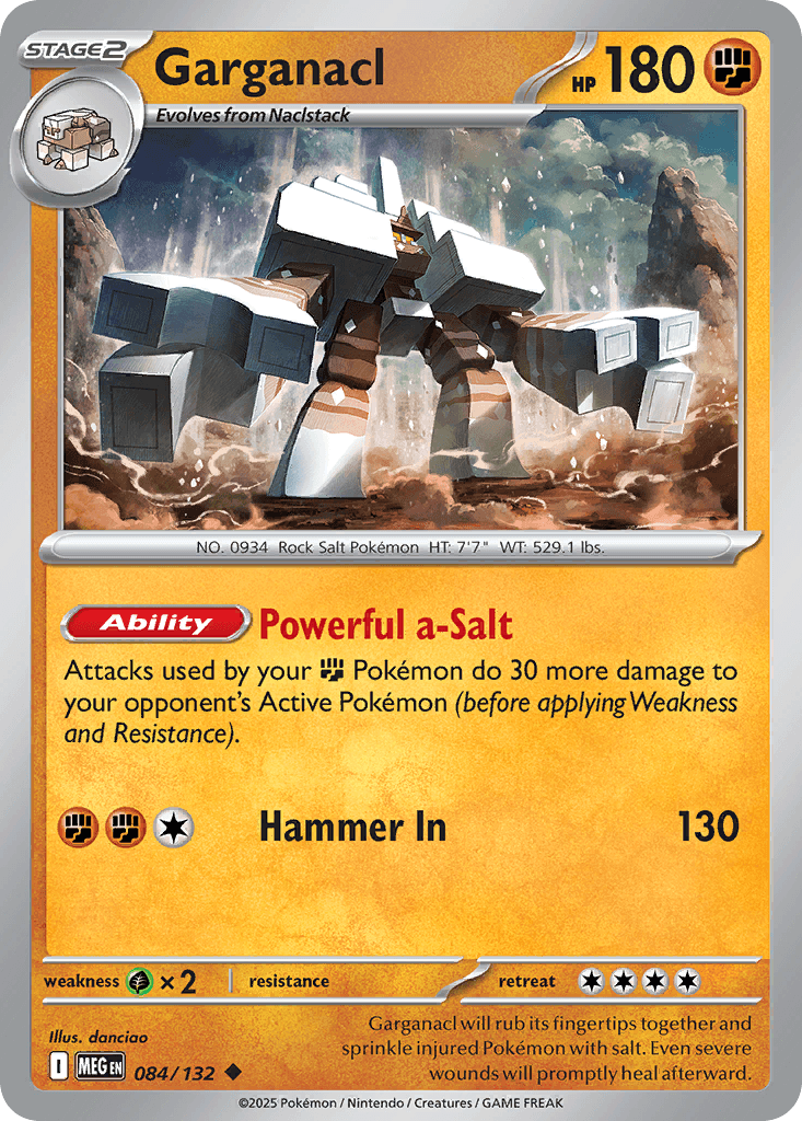 Garganacl Mega Evolution card