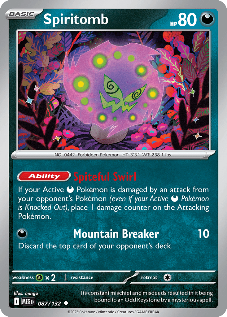Spiritomb Mega Evolution card