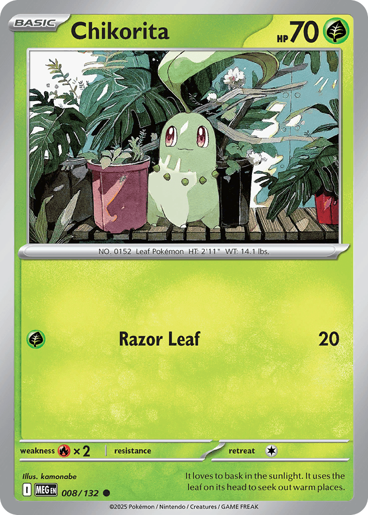 Chikorita Mega Evolution card