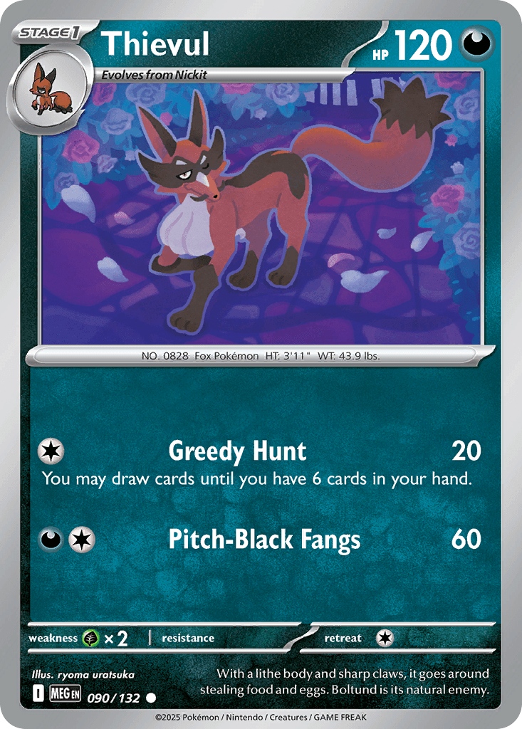 Thievul Mega Evolution card