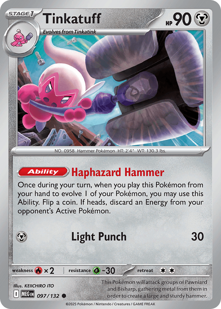 Tinkatuff 寶可夢 card