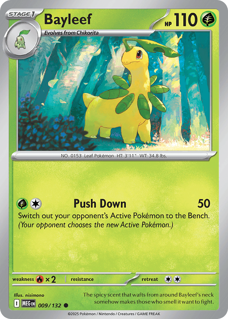Bayleef Mega Evolution card