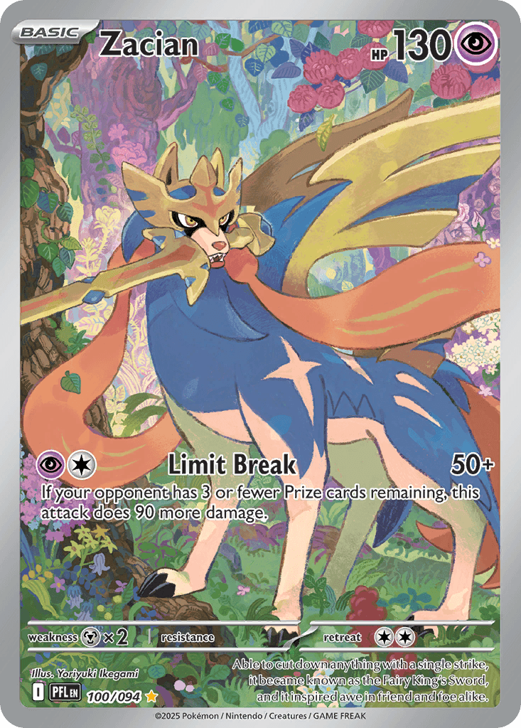 Zacian Phantasmal Flames card