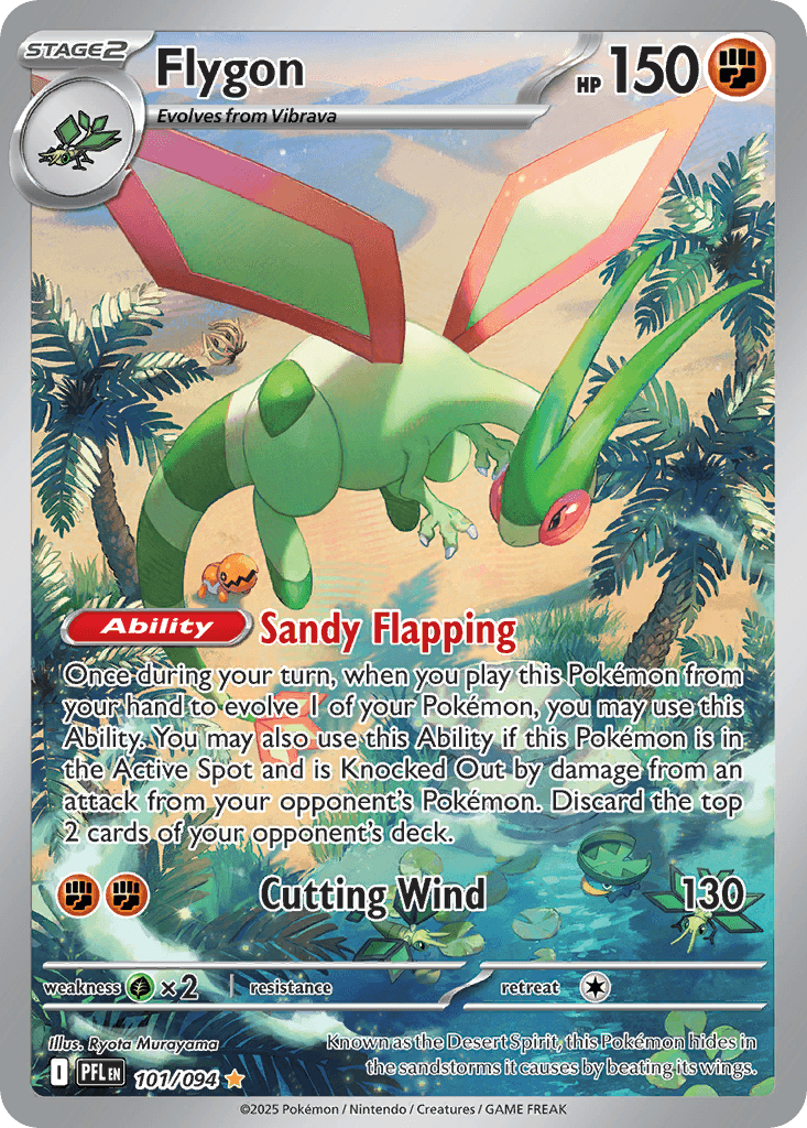 Flygon Phantasmal Flames card
