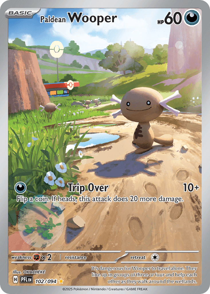 Paldean Wooper Phantasmal Flames card