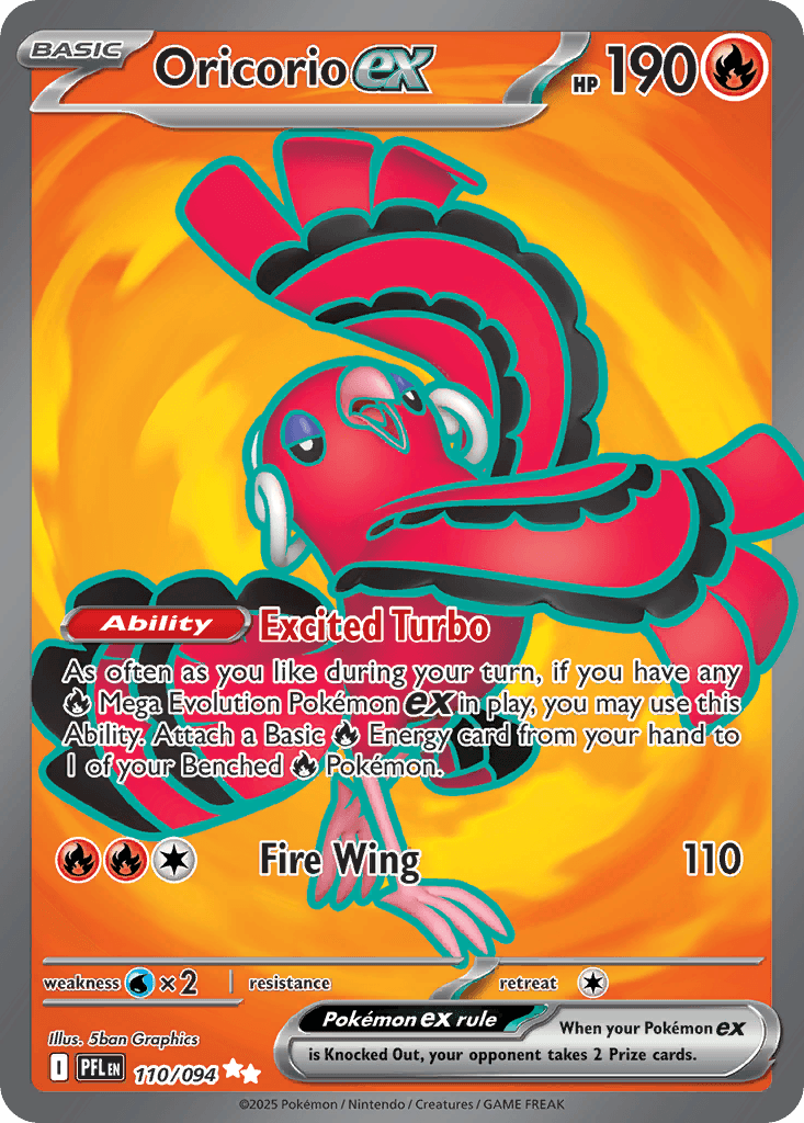 Oricorio ex Phantasmal Flames card