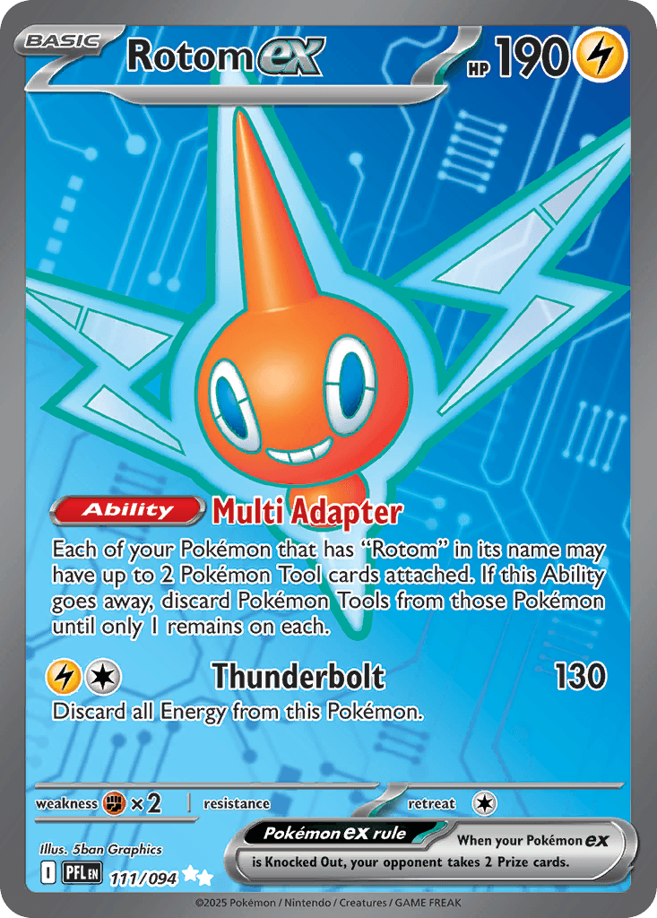 Rotom ex Phantasmal Flames card