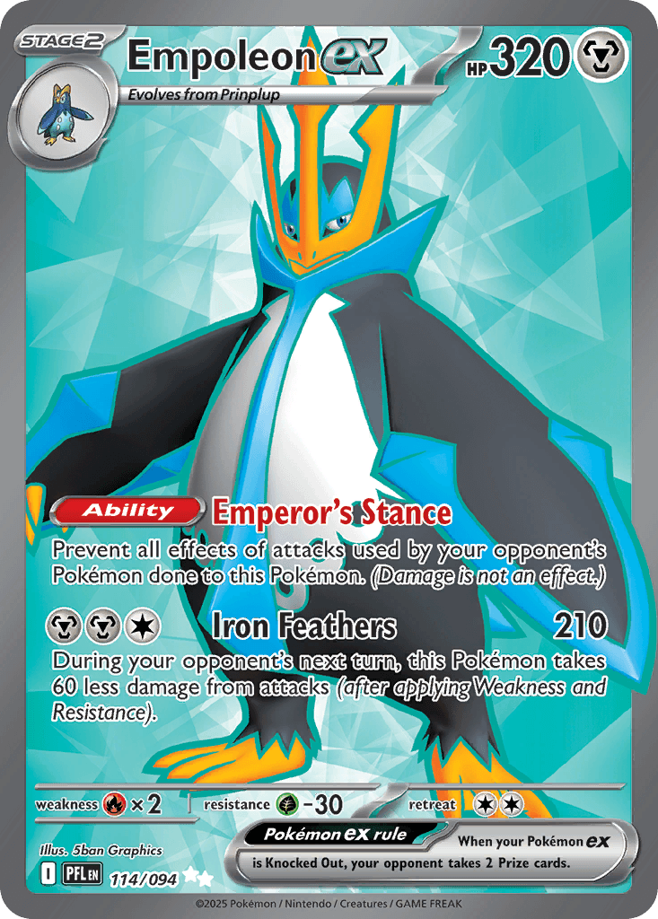 Empoleon ex Phantasmal Flames card