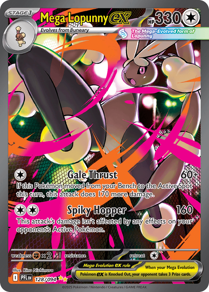 Mega Lopunny ex Phantasmal Flames card