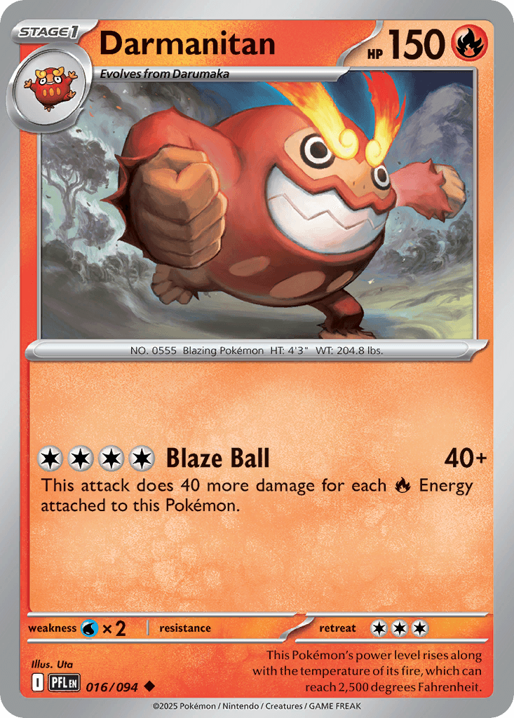 Darmanitan Phantasmal Flames card