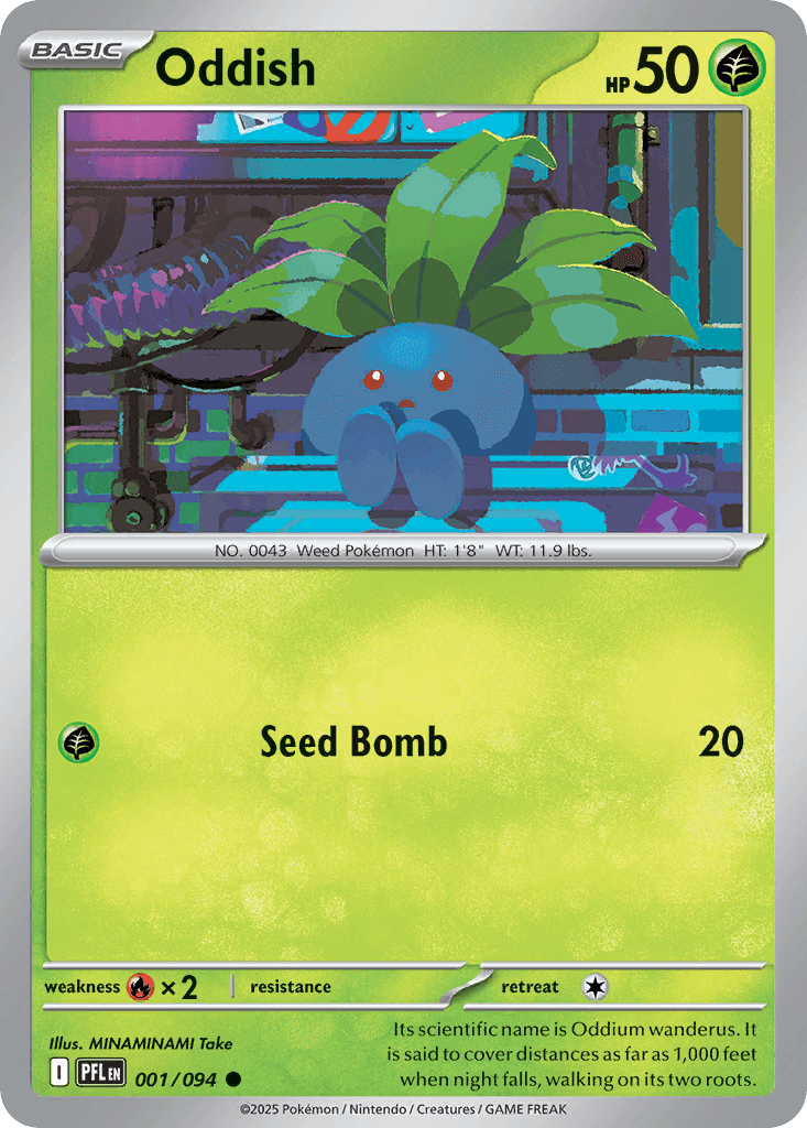 Oddish Phantasmal Flames card