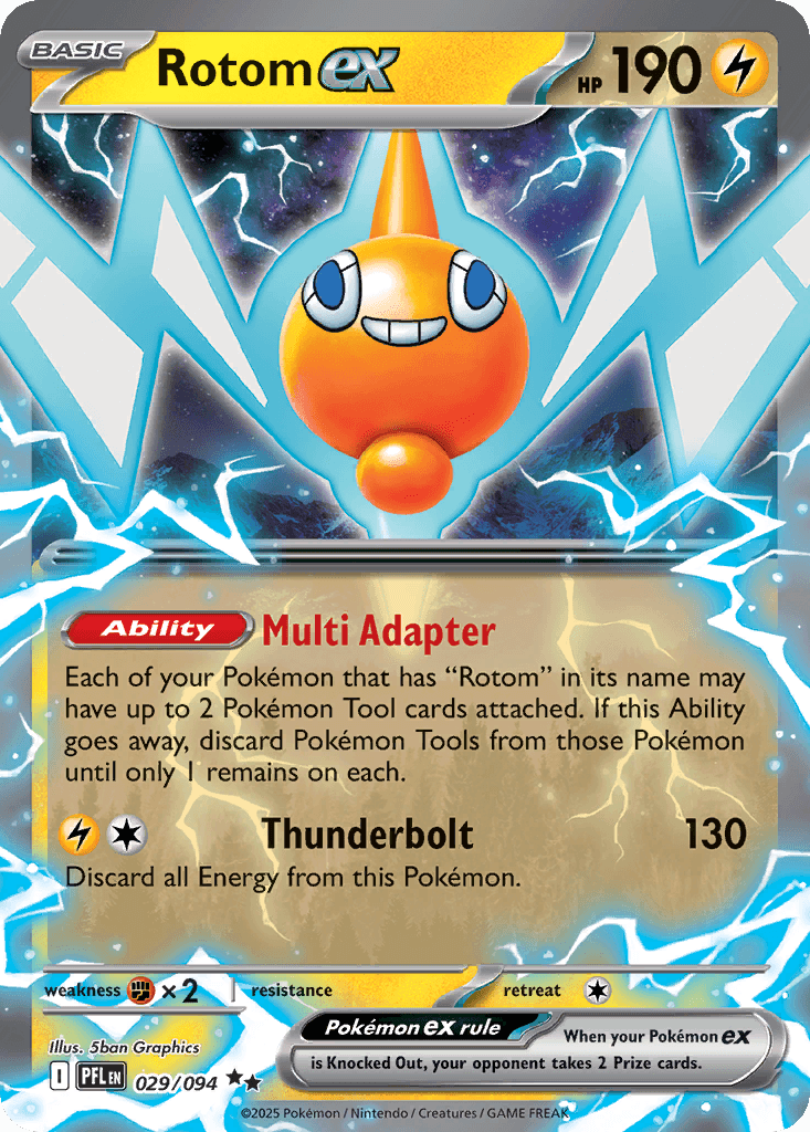 Rotom ex Phantasmal Flames card