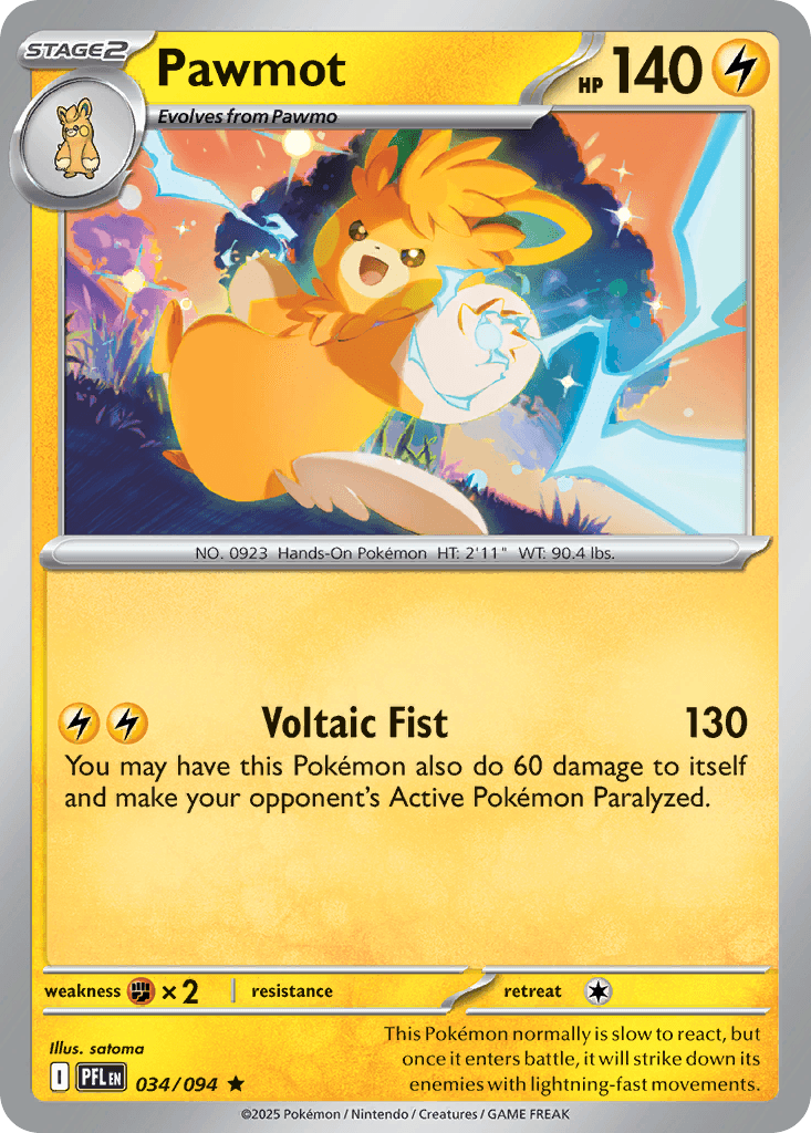 Pawmot Phantasmal Flames card