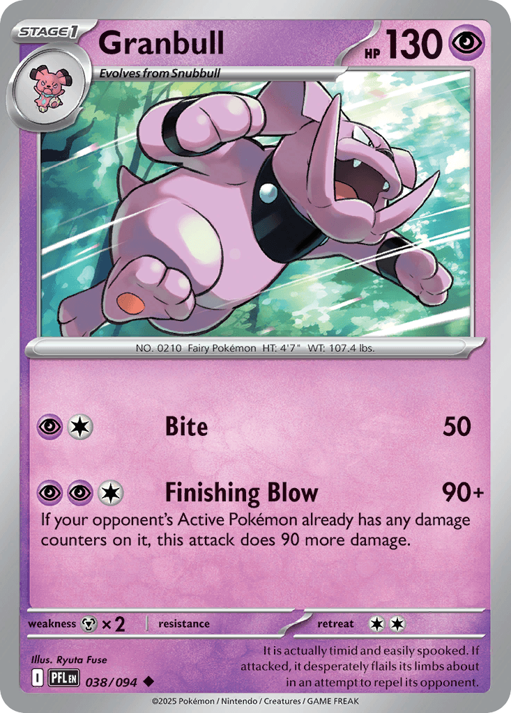 Granbull Phantasmal Flames card