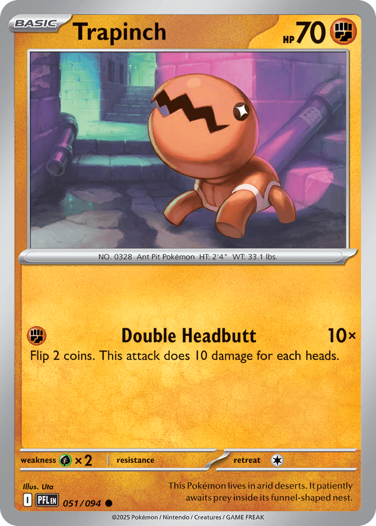 Trapinch Phantasmal Flames card