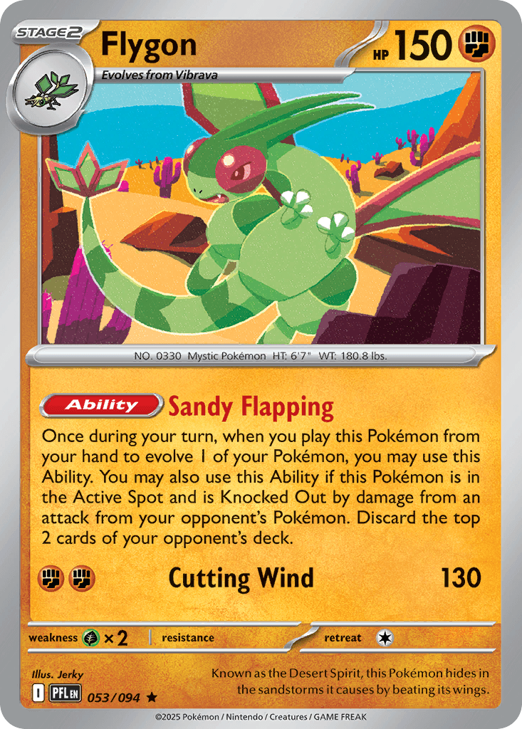 Flygon Phantasmal Flames card