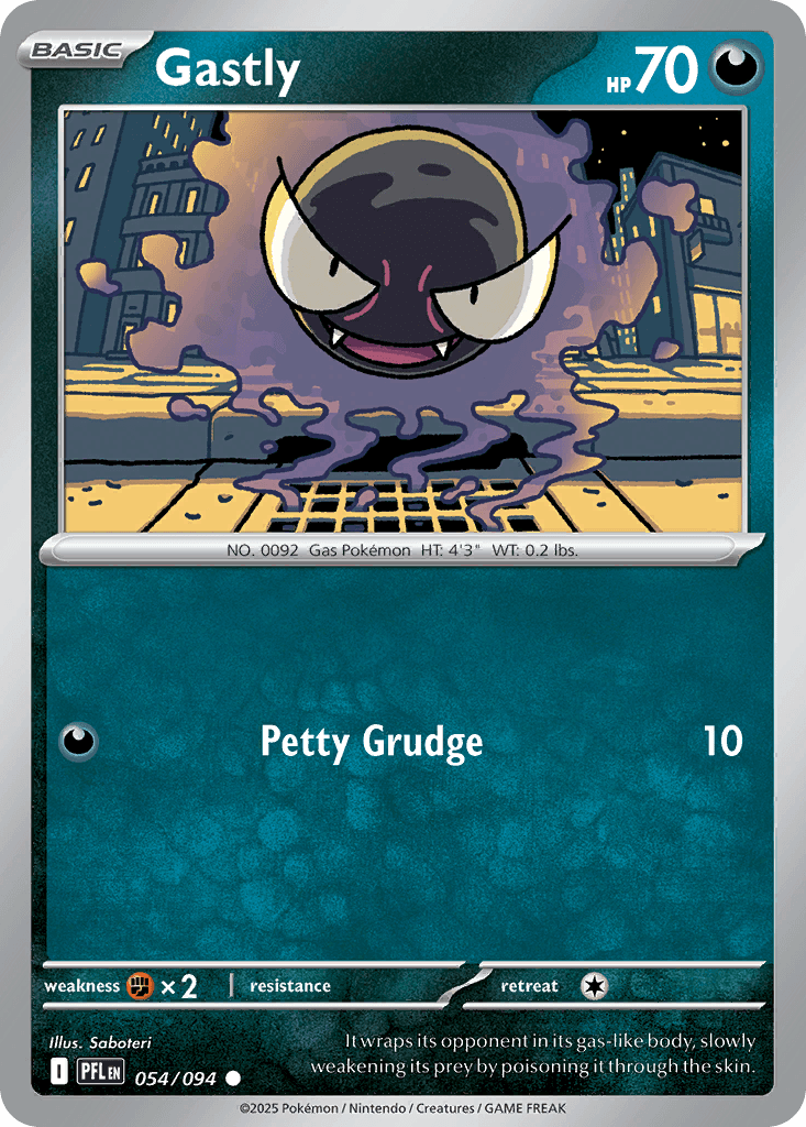 Gastly Phantasmal Flames card