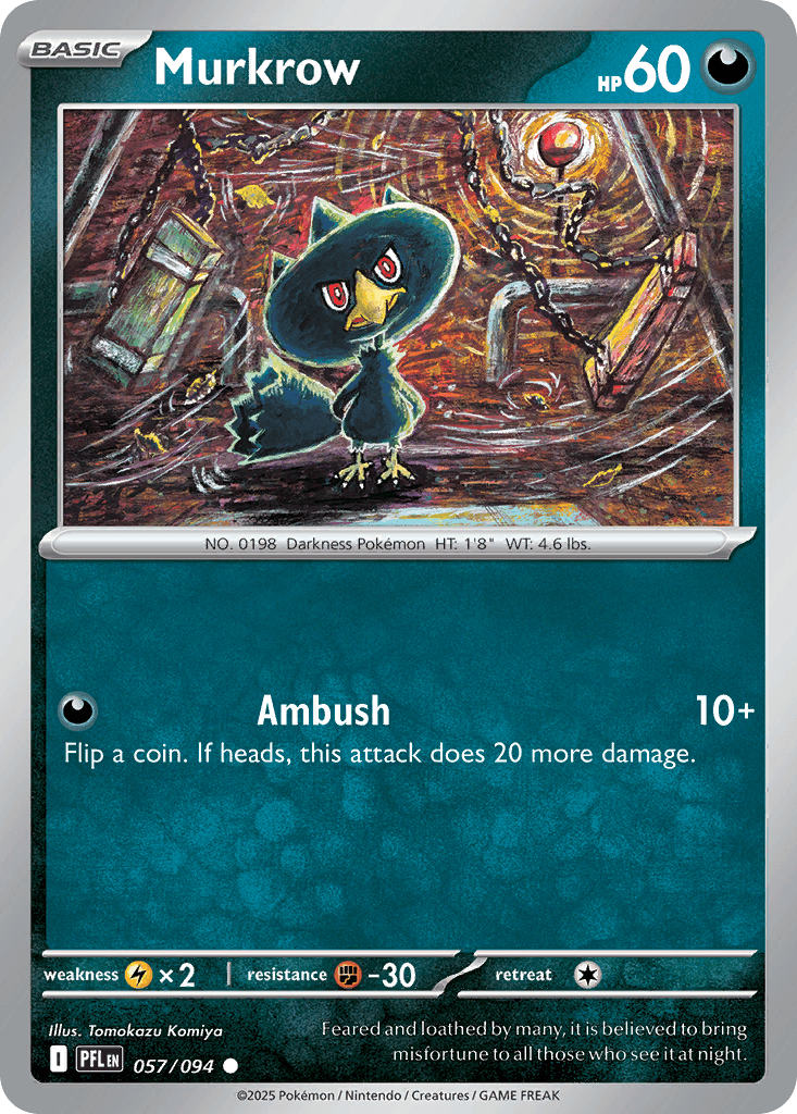 Murkrow Phantasmal Flames card