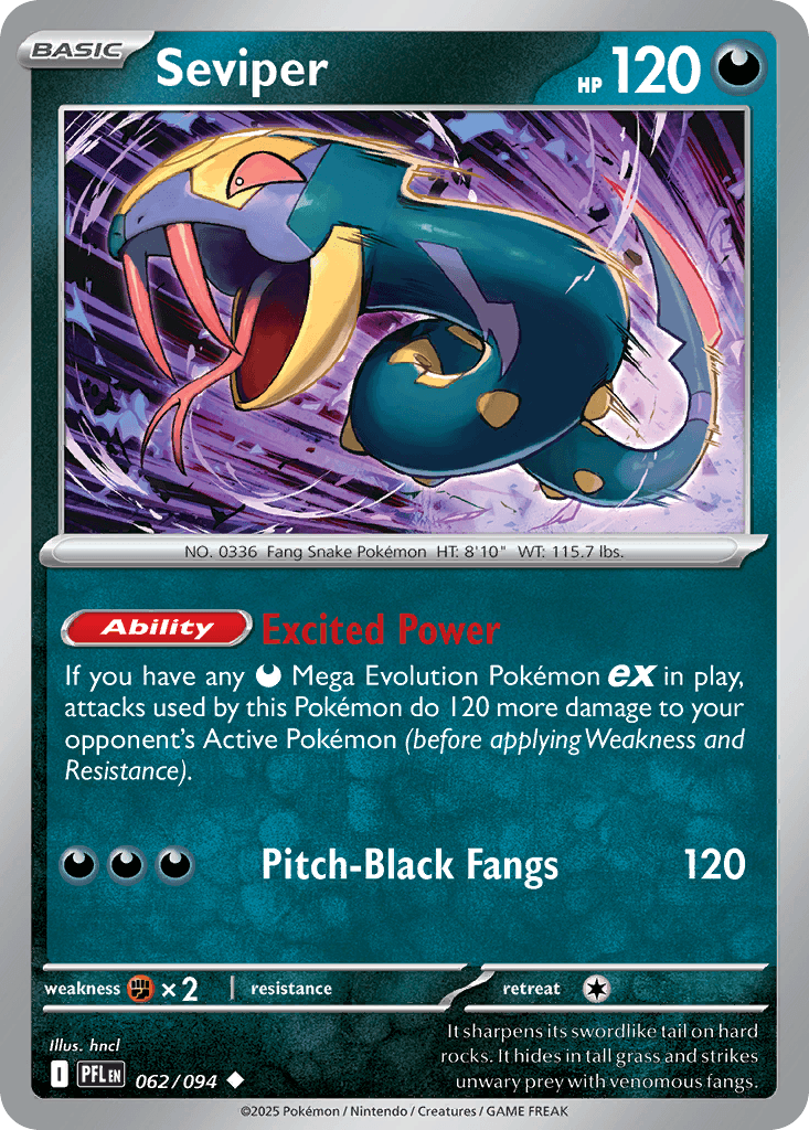 Seviper Phantasmal Flames card