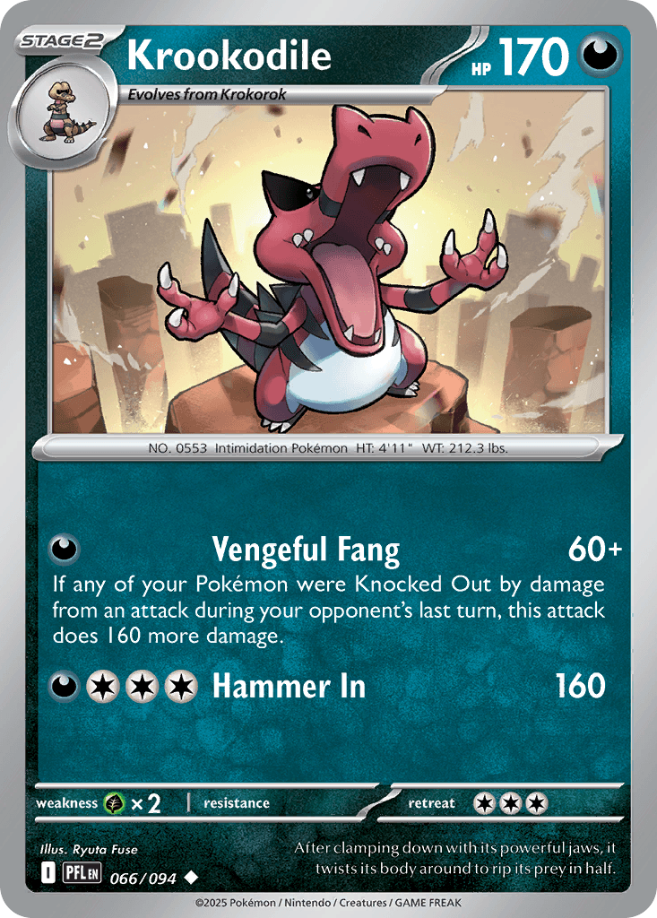 Krookodile Phantasmal Flames card