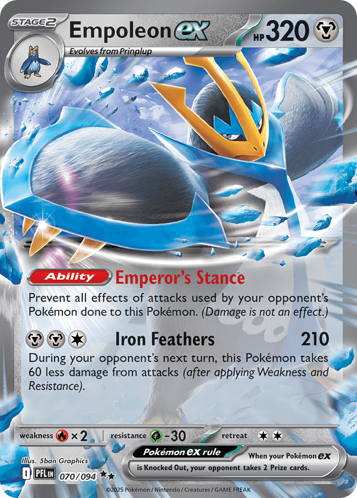 Empoleon ex Phantasmal Flames card