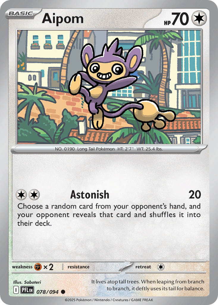 Aipom Phantasmal Flames card