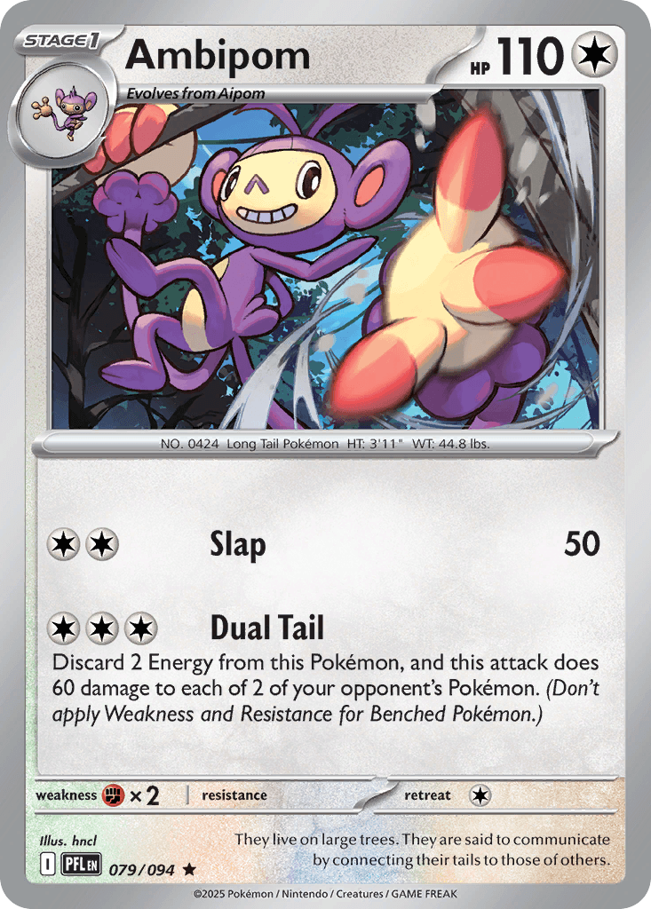 Ambipom Phantasmal Flames card