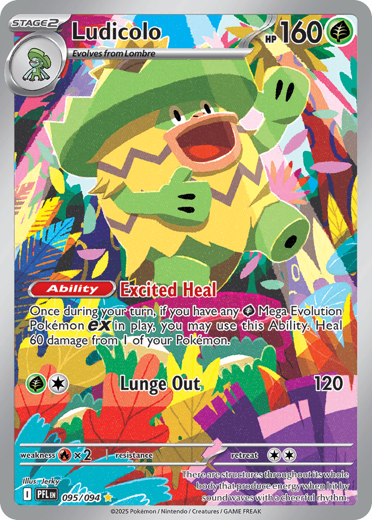 Ludicolo Phantasmal Flames card