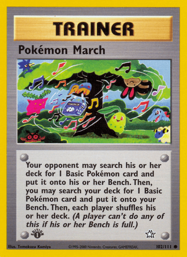 Pokémon March Neo Genesis card