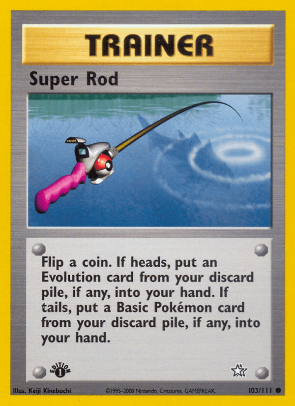 Super Rod Neo Genesis card