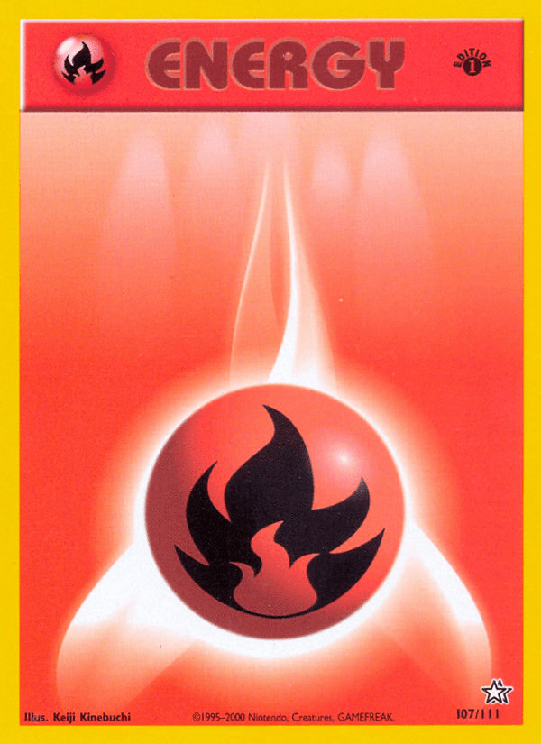 Fire Energy Neo Genesis card