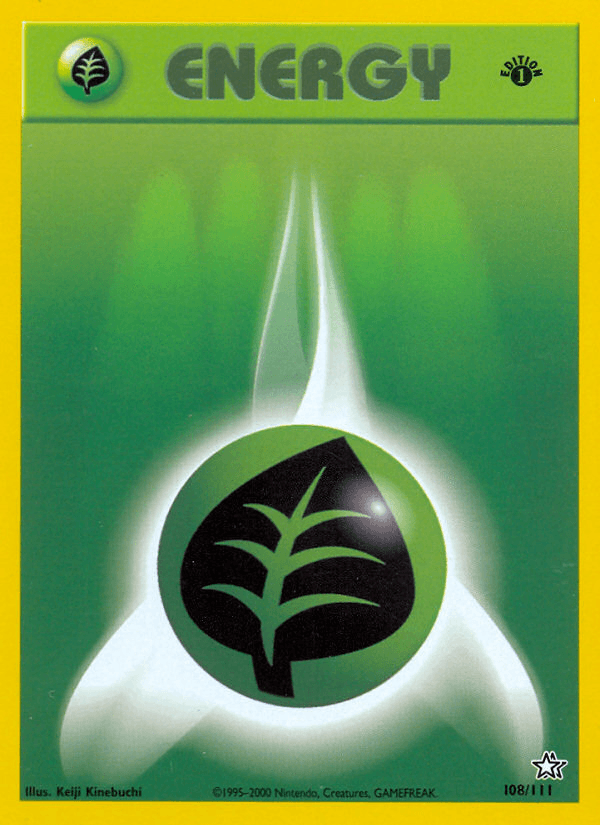 Grass Energy Neo Genesis card