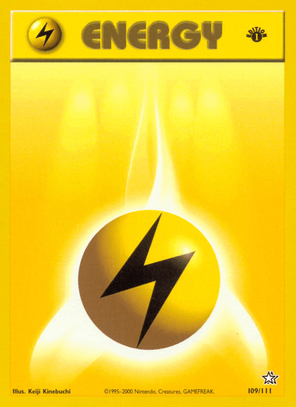 Lightning Energy Neo Genesis card