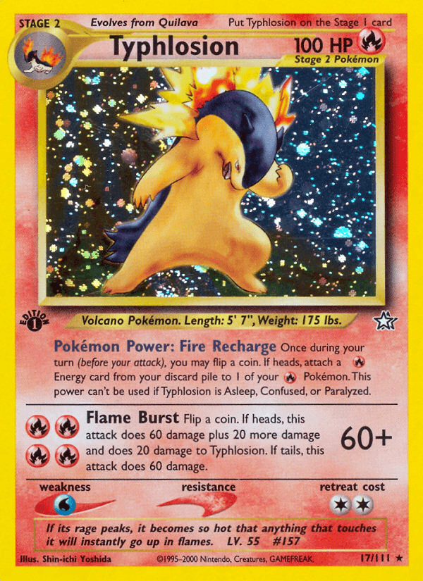 Typhlosion Neo Genesis card
