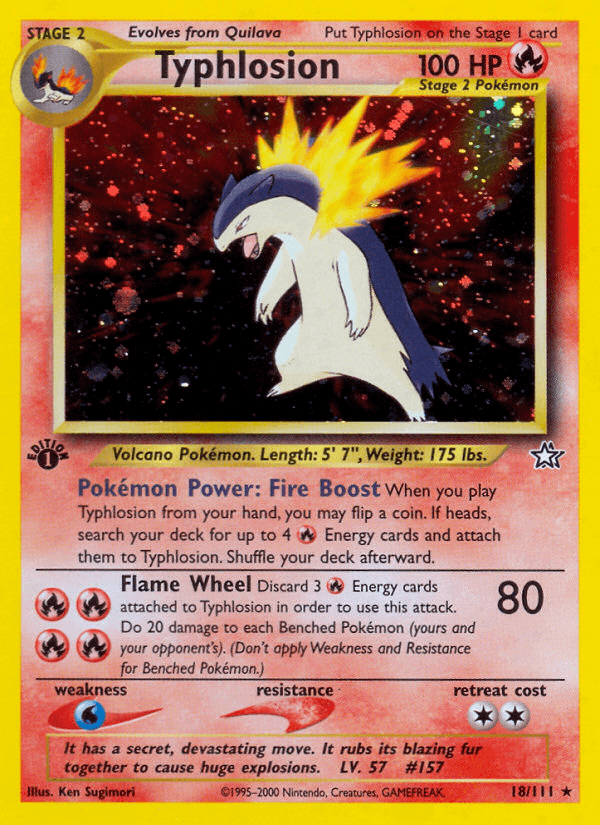 Typhlosion 宝可梦 card