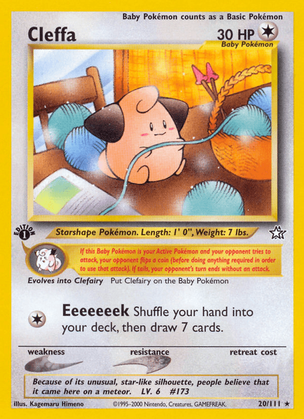 Cleffa Neo Genesis card
