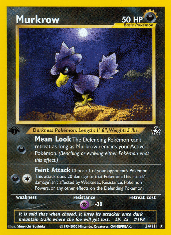 Murkrow 寶可夢 card