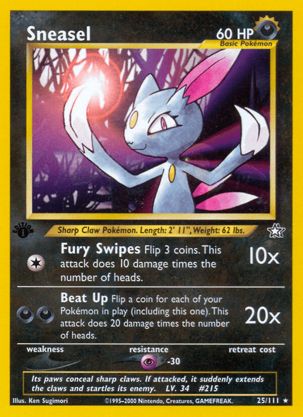 Sneasel Neo Genesis card