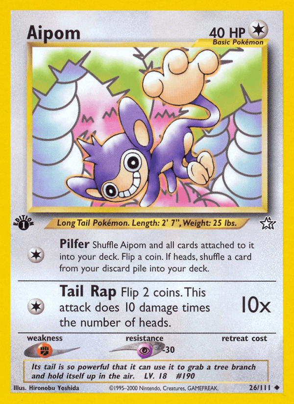 Aipom Neo Genesis card