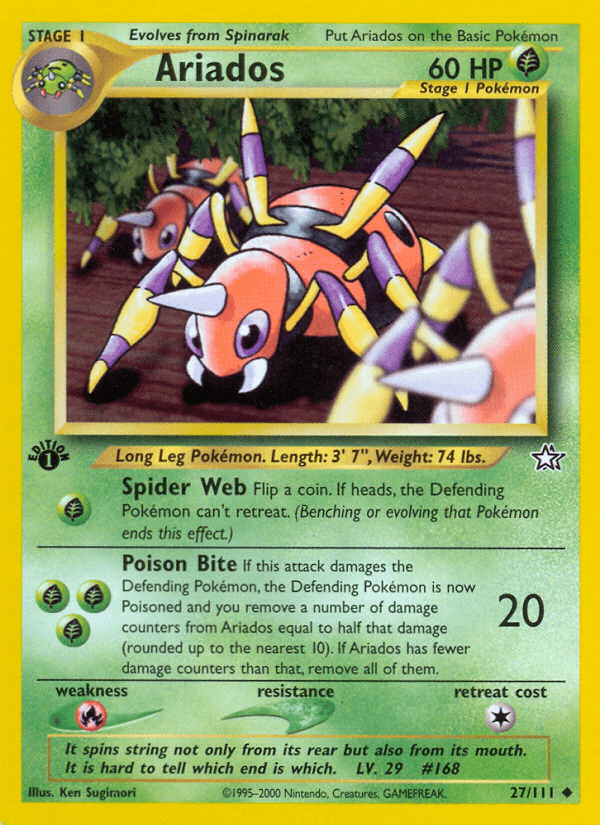 Ariados Neo Genesis card
